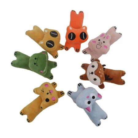 The new cat toy is a cute plush animal with catnip inside. It's a durable and tear-resistant pet product in stock from the factory The new cat toy is a cute plush animal with catnip inside. It's a durable and tear-resistant pet product in stock from the factory